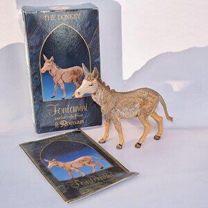 FONTANINI By Roman Heirloom Nativity Collection THE DONKEY Standing Italy Boxed